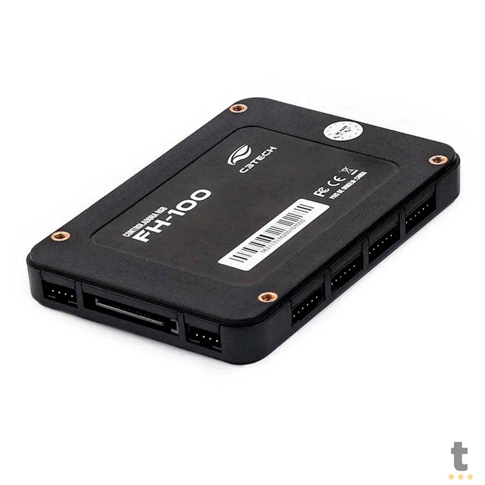 Controlador de Fan ARGB C3Tech C/ Controle Remoto - FH-100BK Truedata