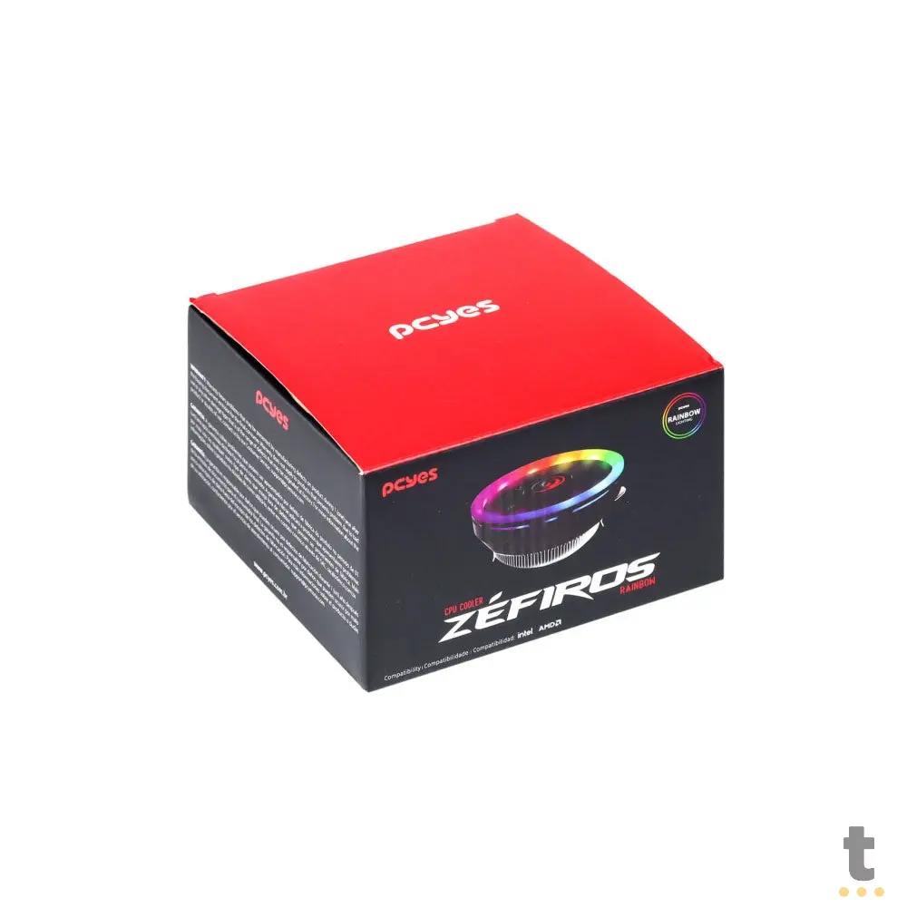 Cooler Para Processador Intel/AMD PCYes Zefiros Rainbow 120mm - ACZFRRB Truedata