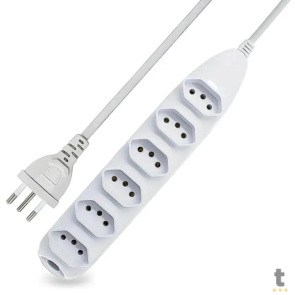 Extensão Elétrica 6 Tomadas Knup 3mts - SL7006 Truedata