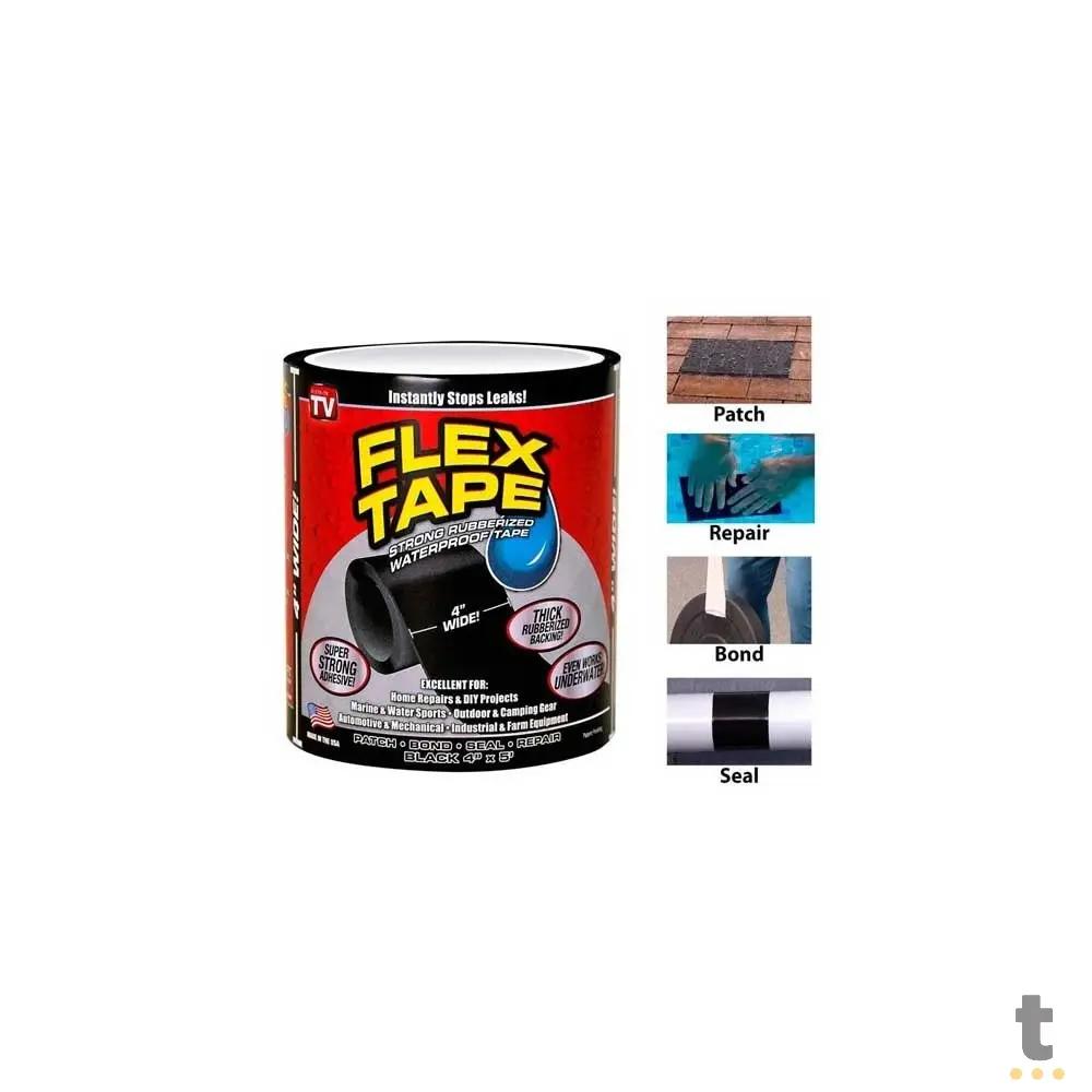 Fita Adesiva Para Reparos Flex Tape Preta Truedata