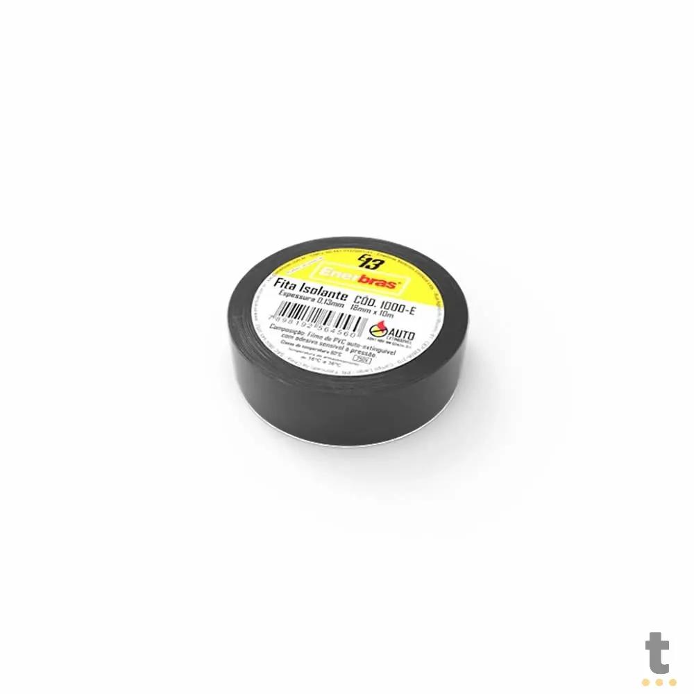 Fita Isolante 18mm x 20M 30N Enerbras Preta - 2000-E60 Truedata