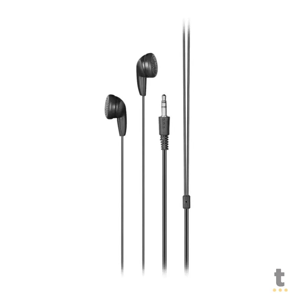 Fone De Ouvido Auricular P2 Com Fio Multilaser Play Estéreo Preto - PH312 Truedata