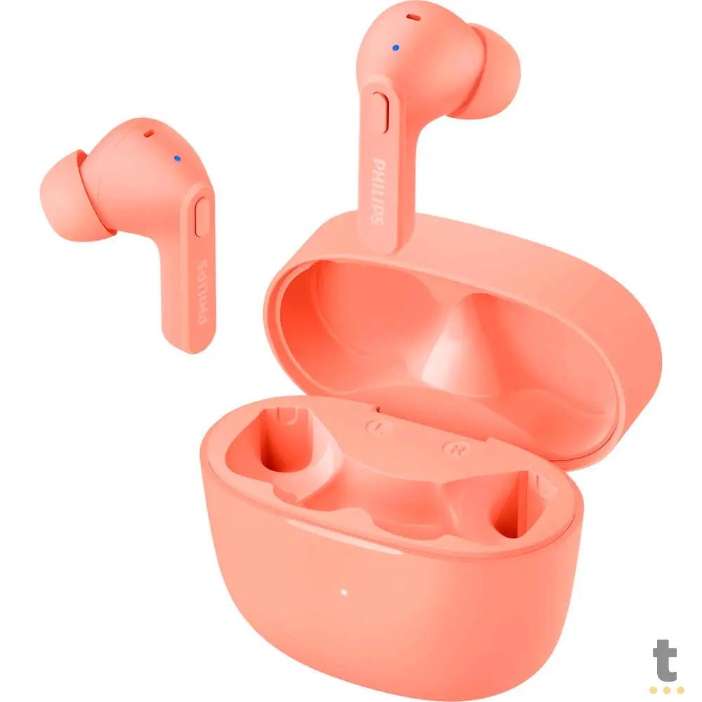 Fone De Ouvido Bluetooth True Wireless Philips Rosa - TAT2206PK/00 Truedata