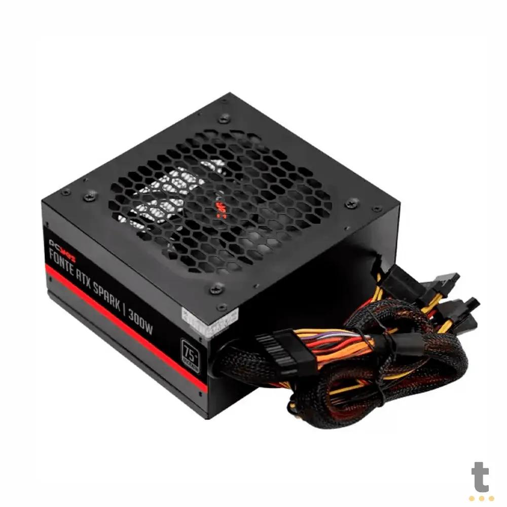 Fonte Atx 300w PcYes Spark Pfc Ativo - PXSP300WPT (OEM-Sem Caixa) Truedata
