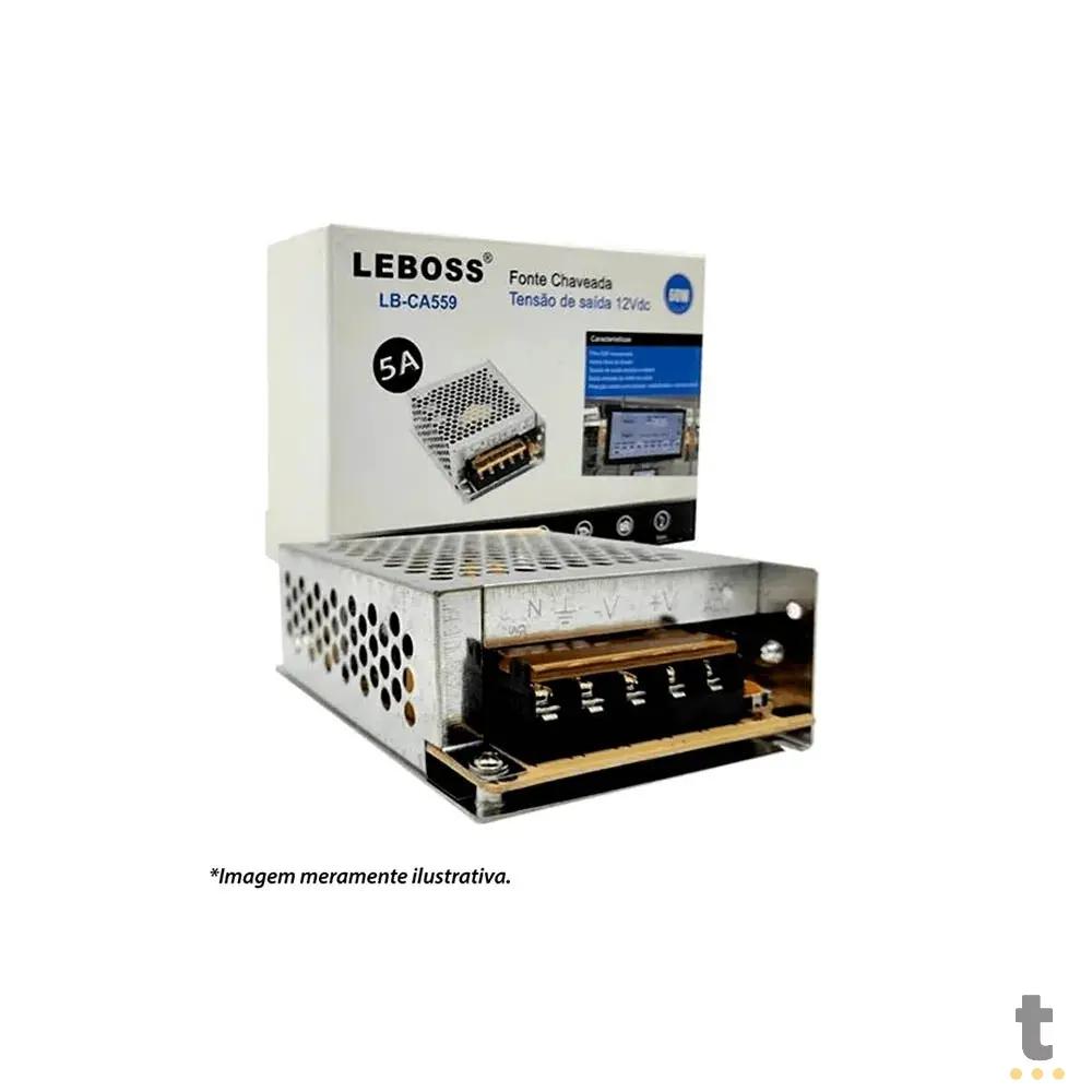 Fonte Chaveada CFTV 12V 5A 60W Leboss - LB-CA559 Truedata