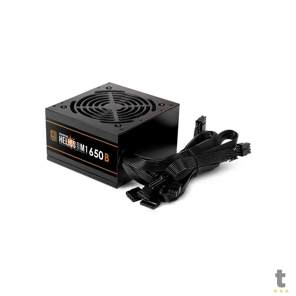 Fonte Real Atx 650w Gamdias Helios 80 Plus Bronze PFC Ativo Atx 2.4 - HELIOS M1-650B Truedata
