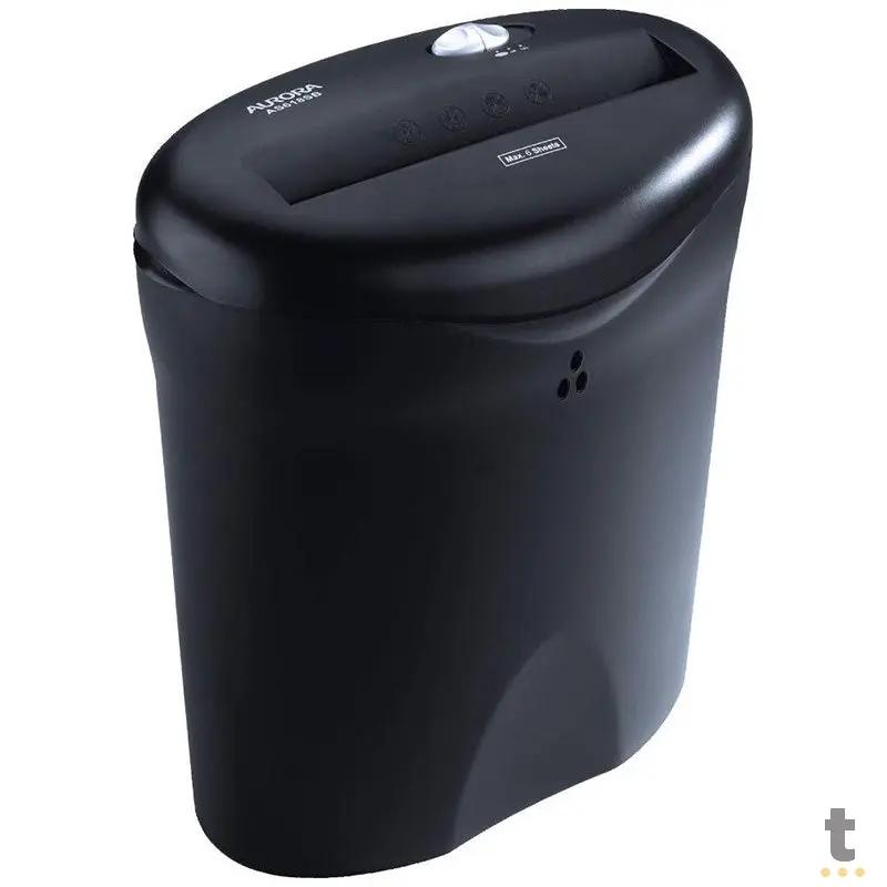 Fragmentadora de papel aurora as618sb - até 6 fls. Padrão 75g - 220v Truedata