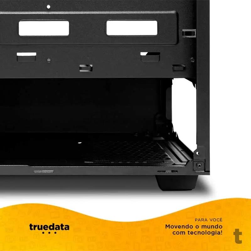 Gabinete Gamer T-Dagger Mid Tower Cube Black Preto Com Lateral em Vidro Temperado - T-TGC305B Truedata