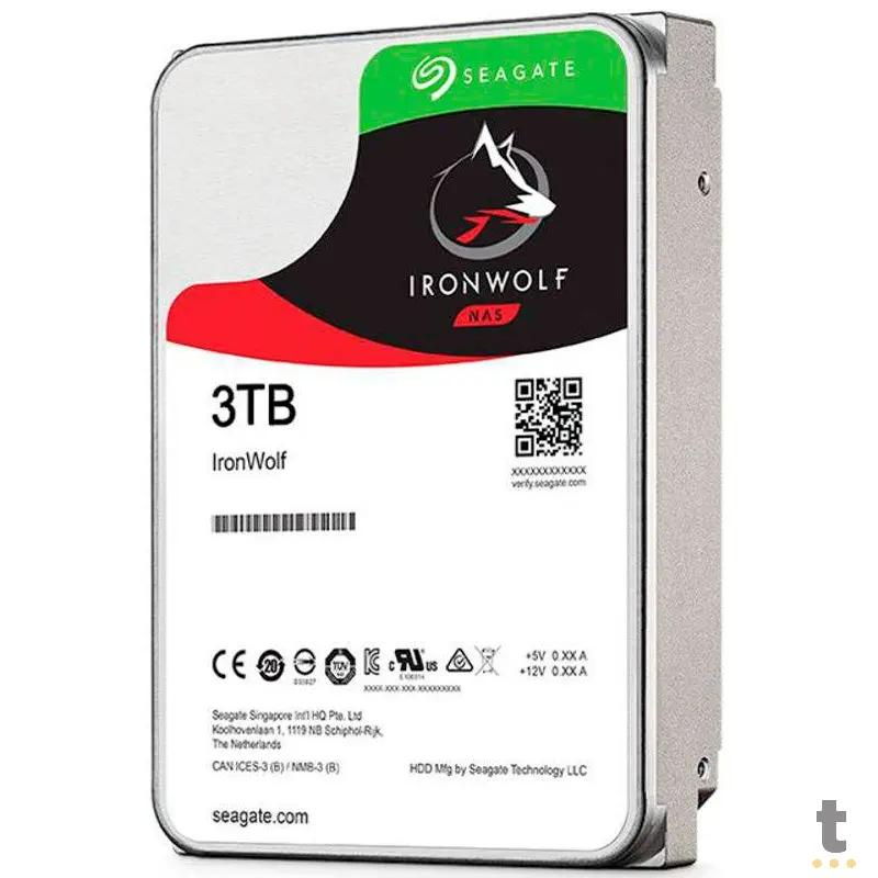 Hd Para Servidor Nas 3tb Seagate Ironwolf Sata 6gb/S 64mb - St3000vn007 Truedata