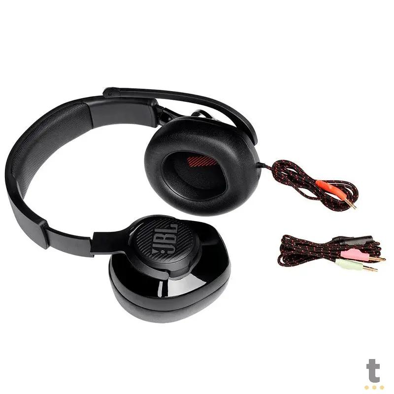 Headset Gamer Jbl Quantum 200 P3 com Adaptador P2 Preto - 72160 Truedata