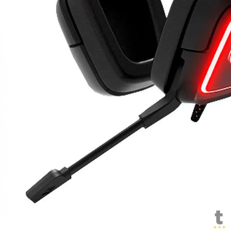 Headset Gamer KWG K-World Taurus E1 C/ Led Vermelho Truedata