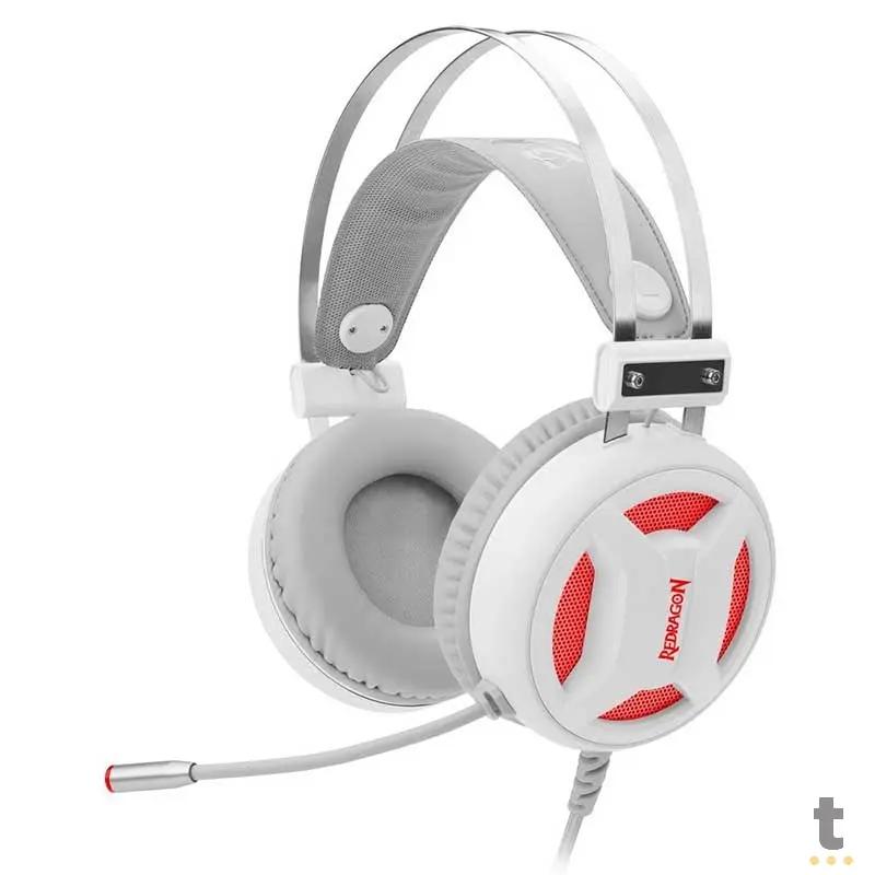 Headset Gamer Redragon Minos Lunar USB Branco - H210W Truedata