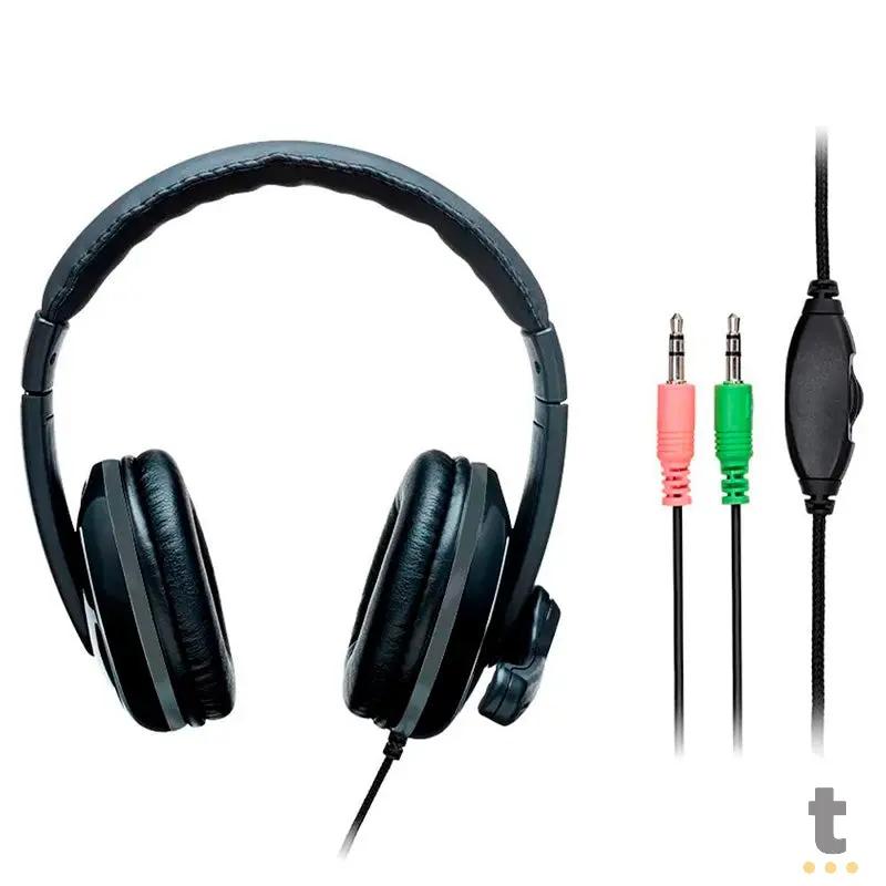 Headset Multilaser Pro Preto C/ Adaptador P3 - PH316 Truedata