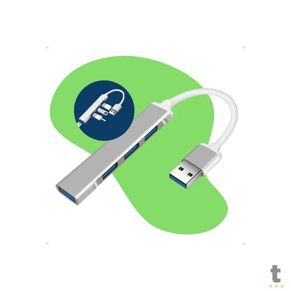Hub Usb 4 Portas Usb 3.0 / 2.0 - DM-162 Truedata