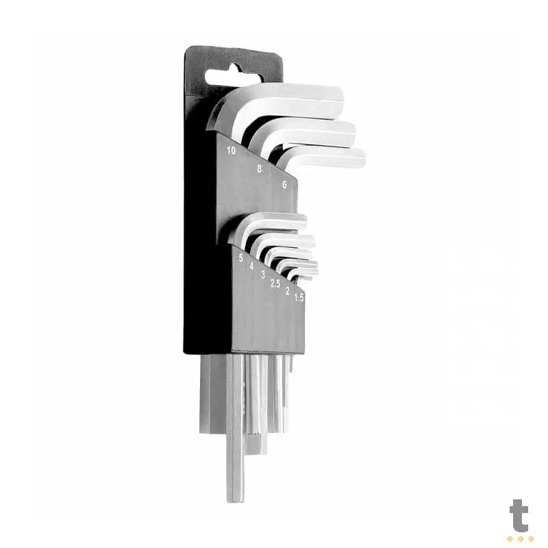 Jogo de Chaves Hexagonais em Aço Especial com 9 Peças Tramontina - 157699 Truedata