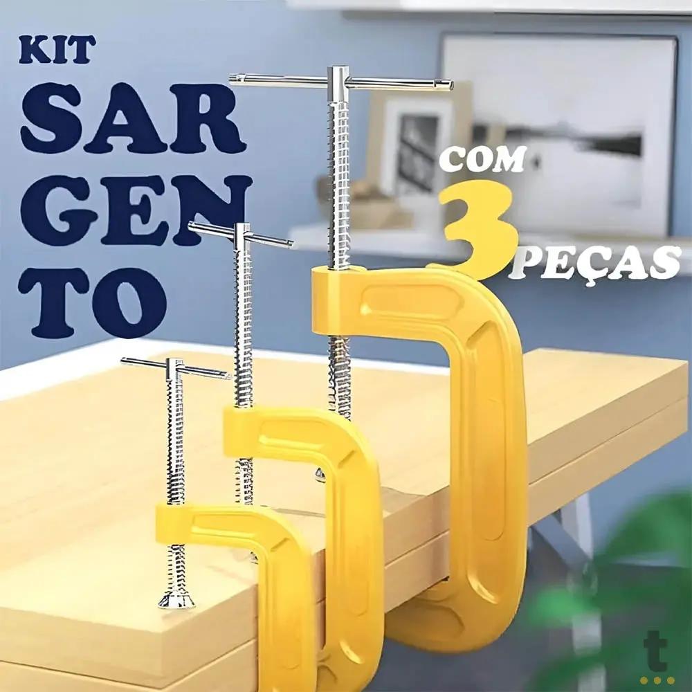 Kit Grampos Sargento de Aço 1 a 3 Polegadas BomVink - BOM-3621 Truedata