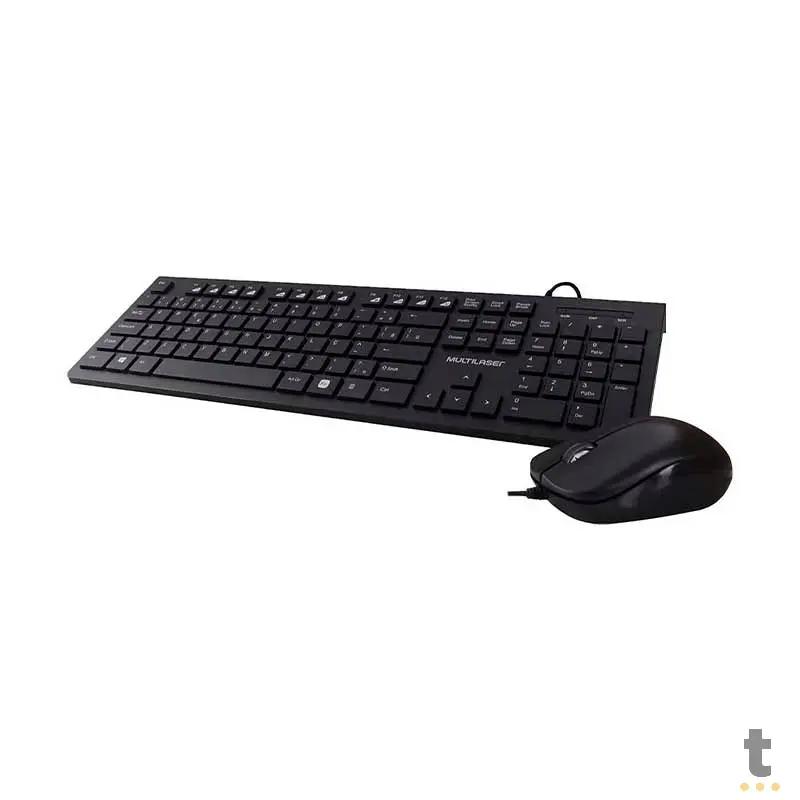Kit Teclado E Mouse Com Fio Multilaser USB - TC240 Truedata