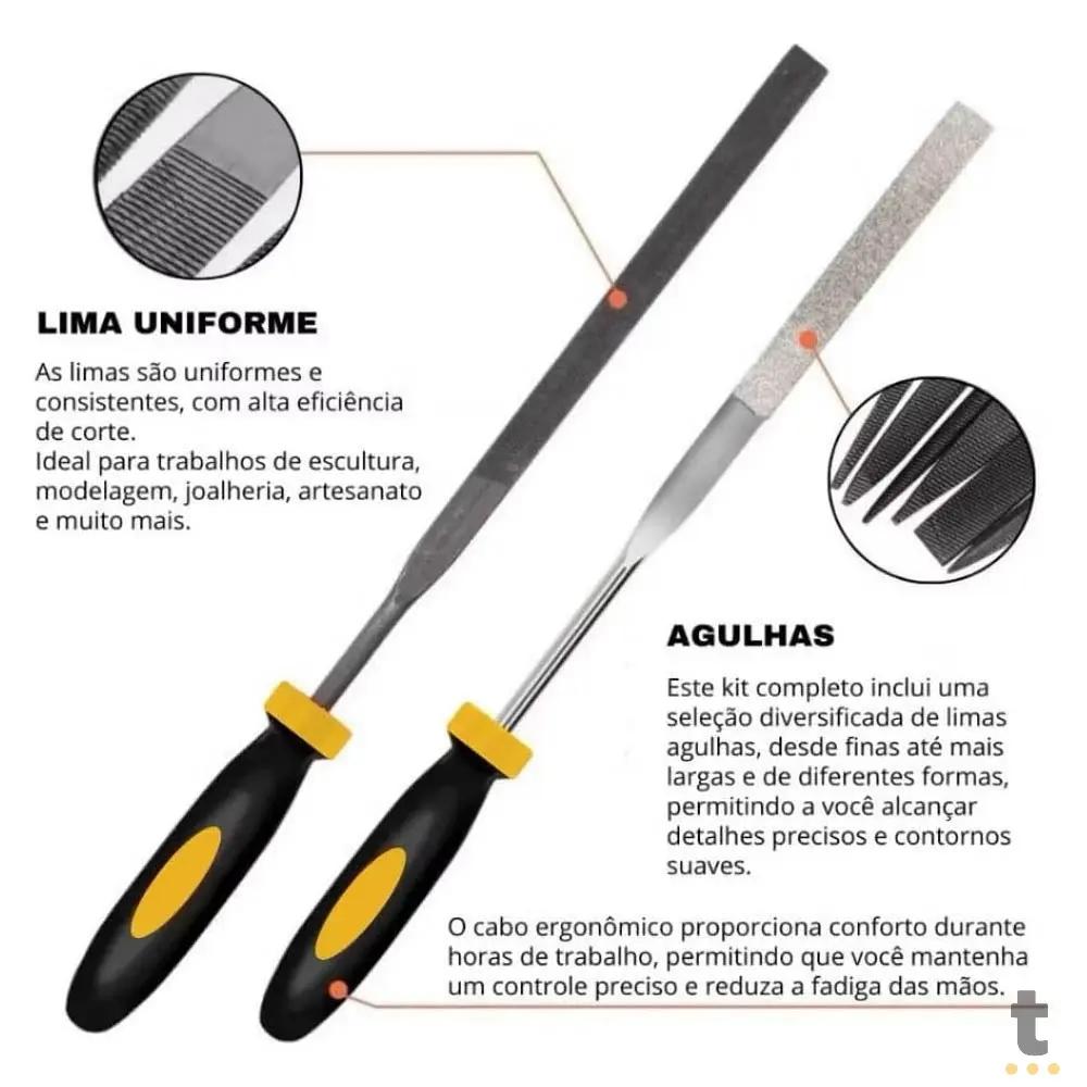 Kit de Limas 6 Peças Bomvink - BOM-3405 Truedata