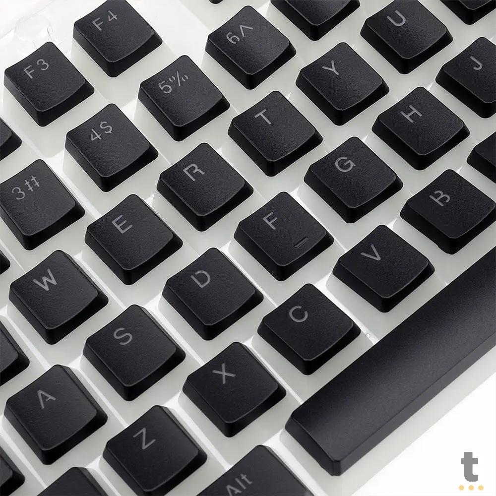 Kit de Teclas Keycaps Redragon Scarab PBT Double Shot Preto - A130-Black Truedata
