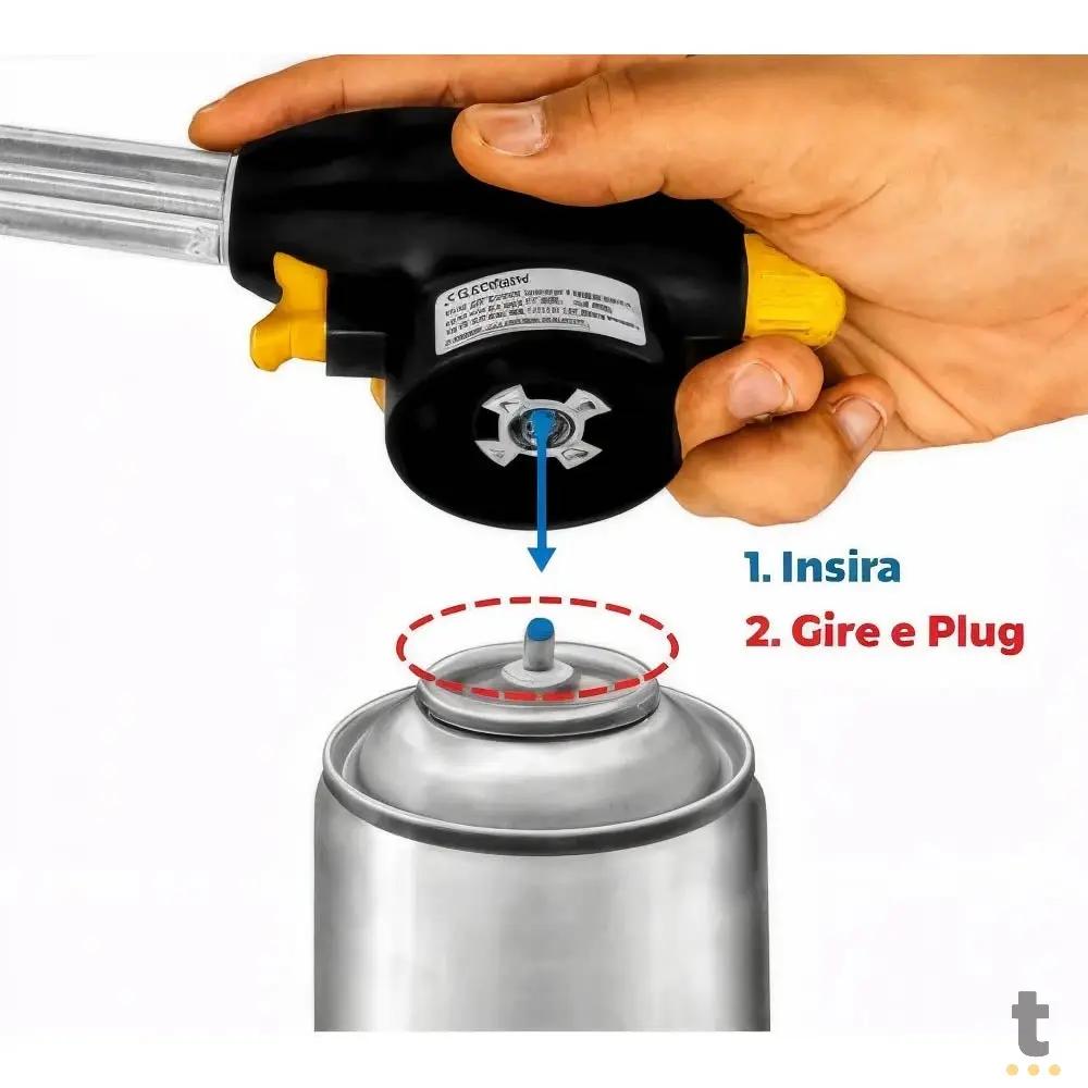 Maçarico Portátil BomVink Culinária Gourmet - BOM-1535 Truedata