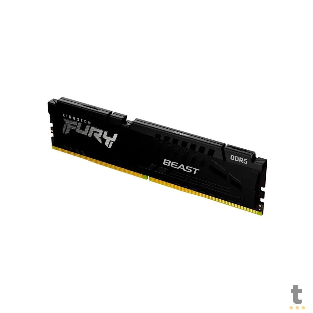 Memoria Gamer Ddr5 8gb 4800mhz Kingston Fury Beast Black CL38 - KF548C38BB-8 Truedata
