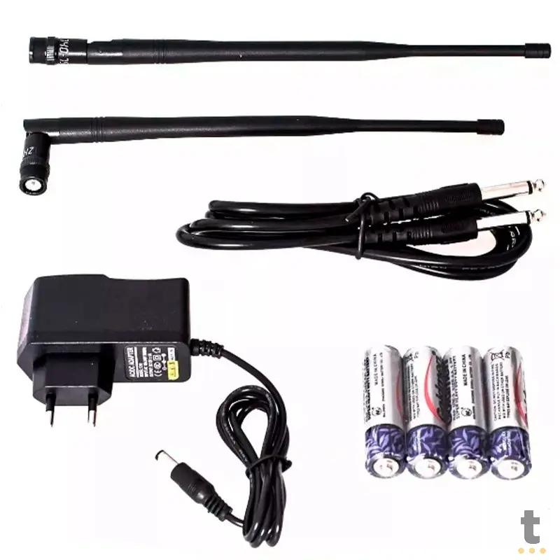 Microfone Profissional Sem Fio Lelong Uhf Digital Duplo - Le-907 Truedata