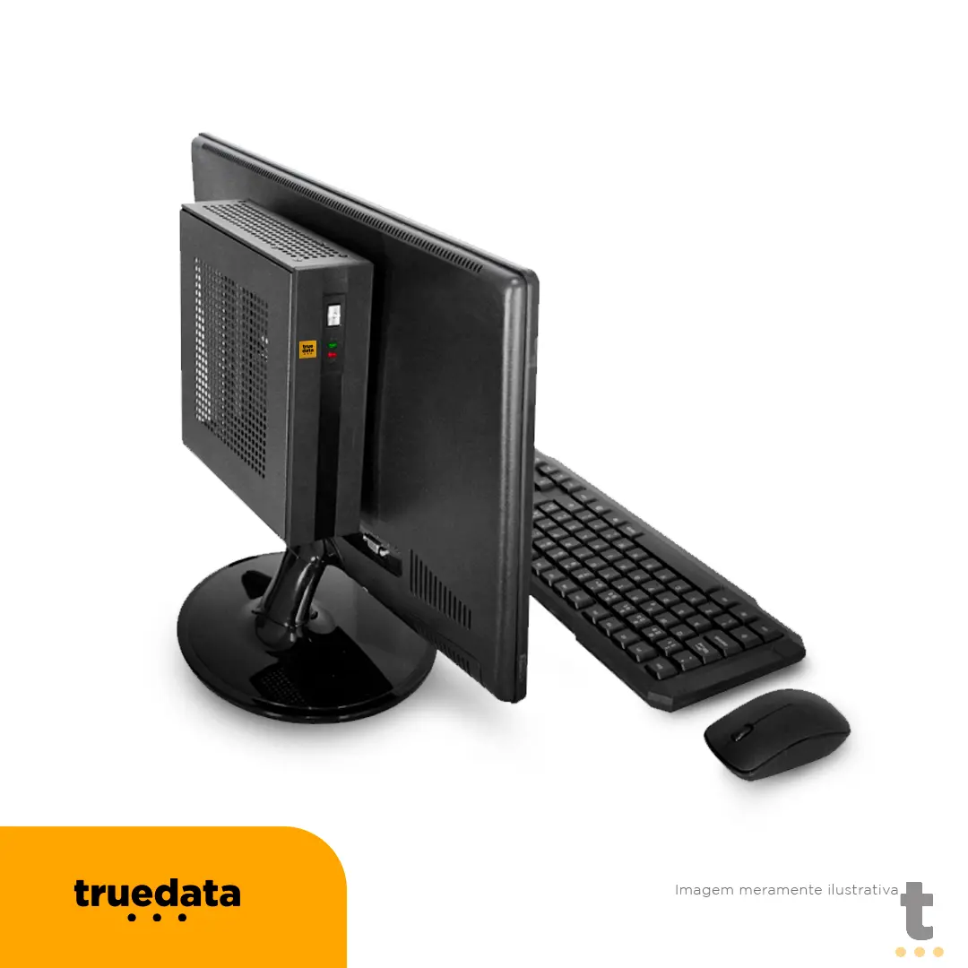 Mini Computador Desktop Truedata Intel Celeron 2.41ghz 4gb Ssd 120gb Truedata