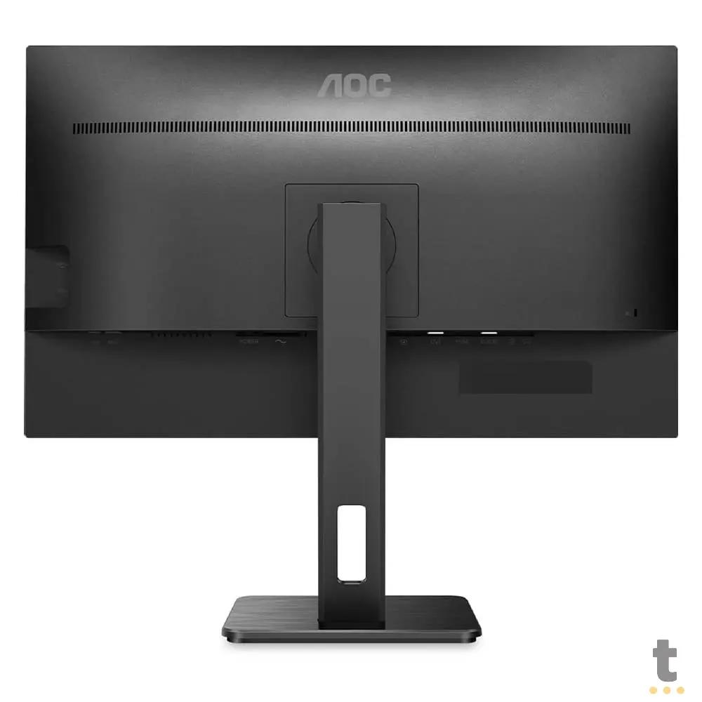 Monitor Corporativo Led 27 Pols Aoc 27P2Q Hdmi Vga Dvi - Ajuste De Altura E Rotação Truedata
