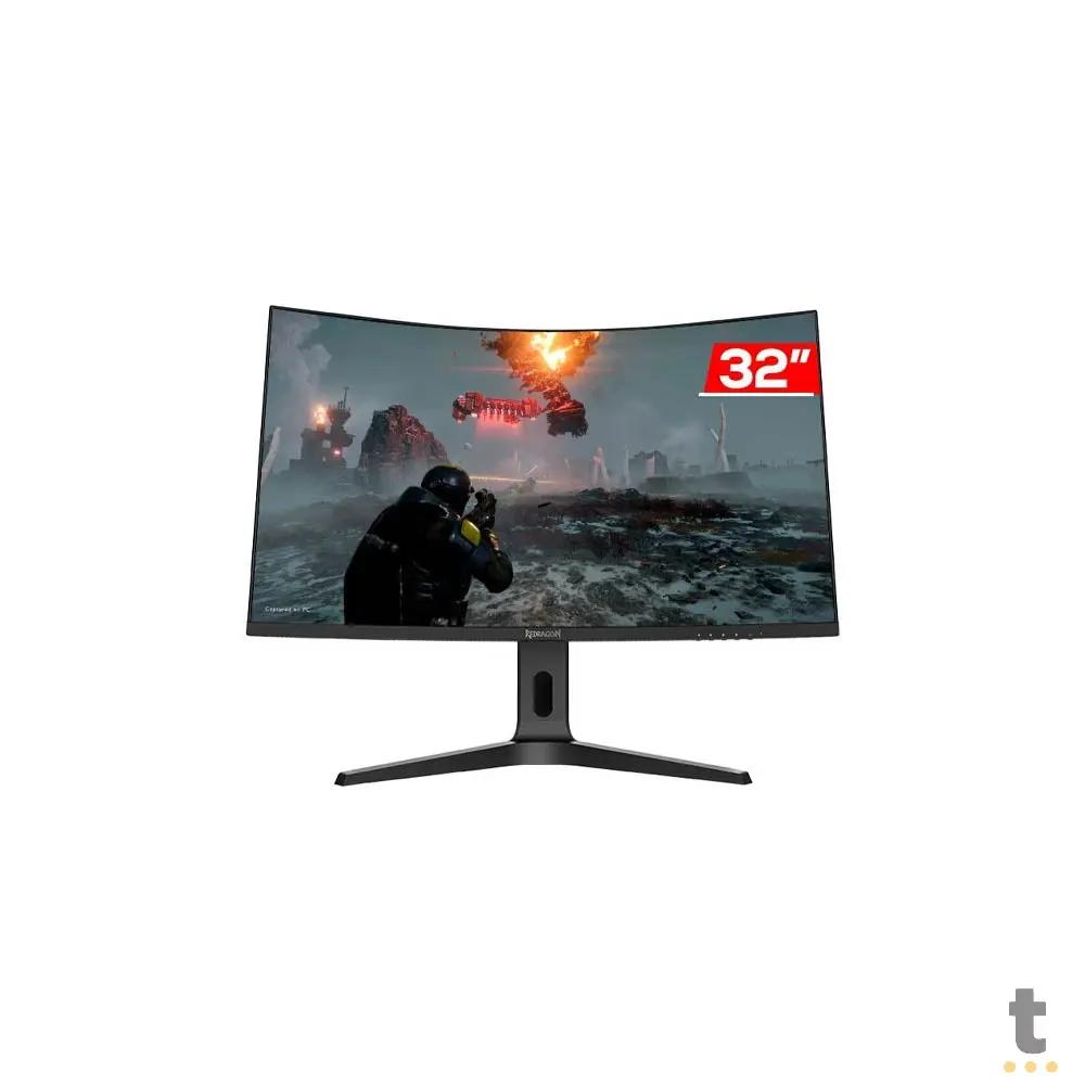 Monitor Gamer Curvo Led 32 Pols Redragon Tassos 2560 x 1440 HDMI Displayport 170Hz 1ms - GM32H2Q Truedata
