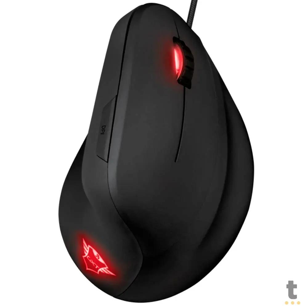 Mouse Ergonomico Usb Trust GTX144 REXX Rgb 10000dpi Preto - 22991 Truedata