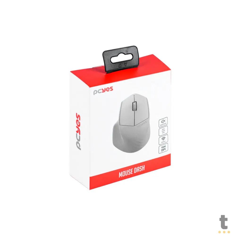 Mouse Sem Fio Multi Device (Wireless / Bluetooth) PCYes Dash Silent Click 1500Dpi Cinza - PMDWMDSCG Truedata