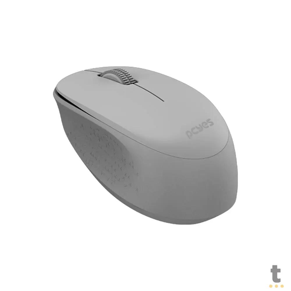 Mouse Sem Fio PCYes Mover Silent Click 1600 Dpi - Cinza Truedata