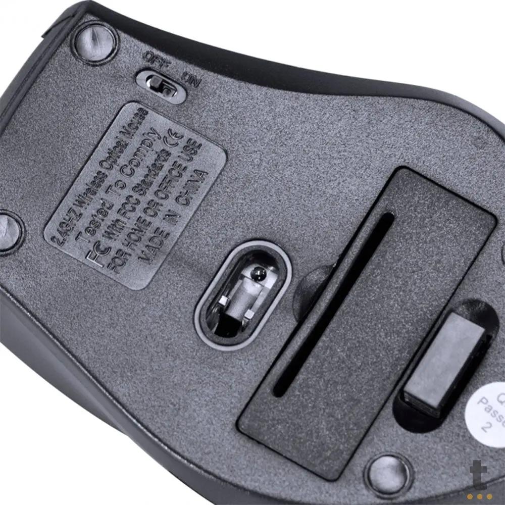 Mouse Sem Fio Wireless Ergo Vinik Preto 2.4Ghz 1200dpi Usb - DM110 Truedata