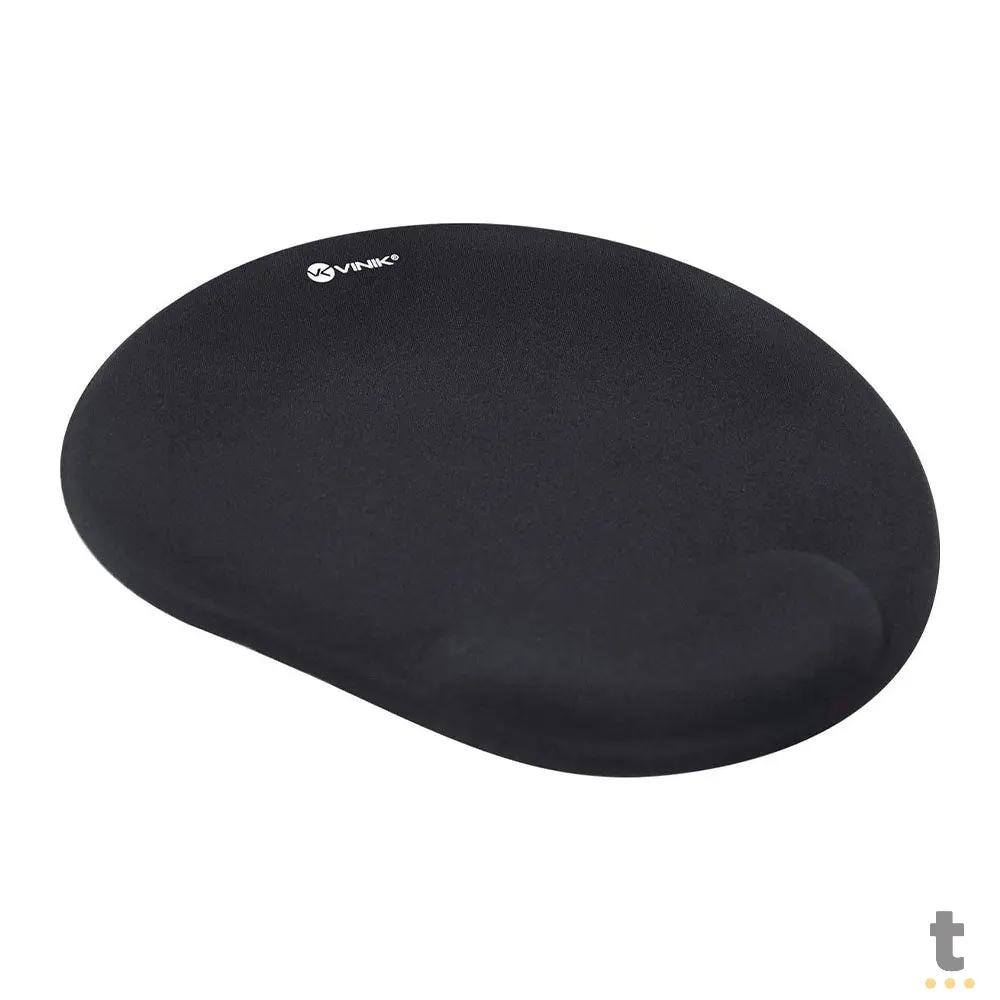 Mousepad Com Apoio De Pulso Em Gel Vinik Preto - MPG-10P Truedata