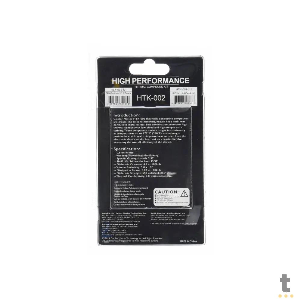 Pasta Termica Cooler Master Alto Desempenho - HTK-002-U1 Truedata