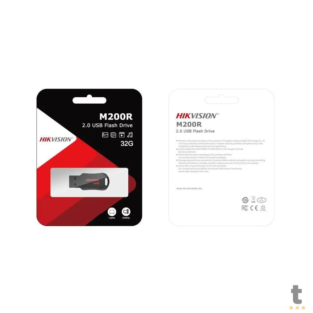 Pen Drive 32GB USB 2.0 M200R Hikvision (HsUsb-M200R/32G) Truedata