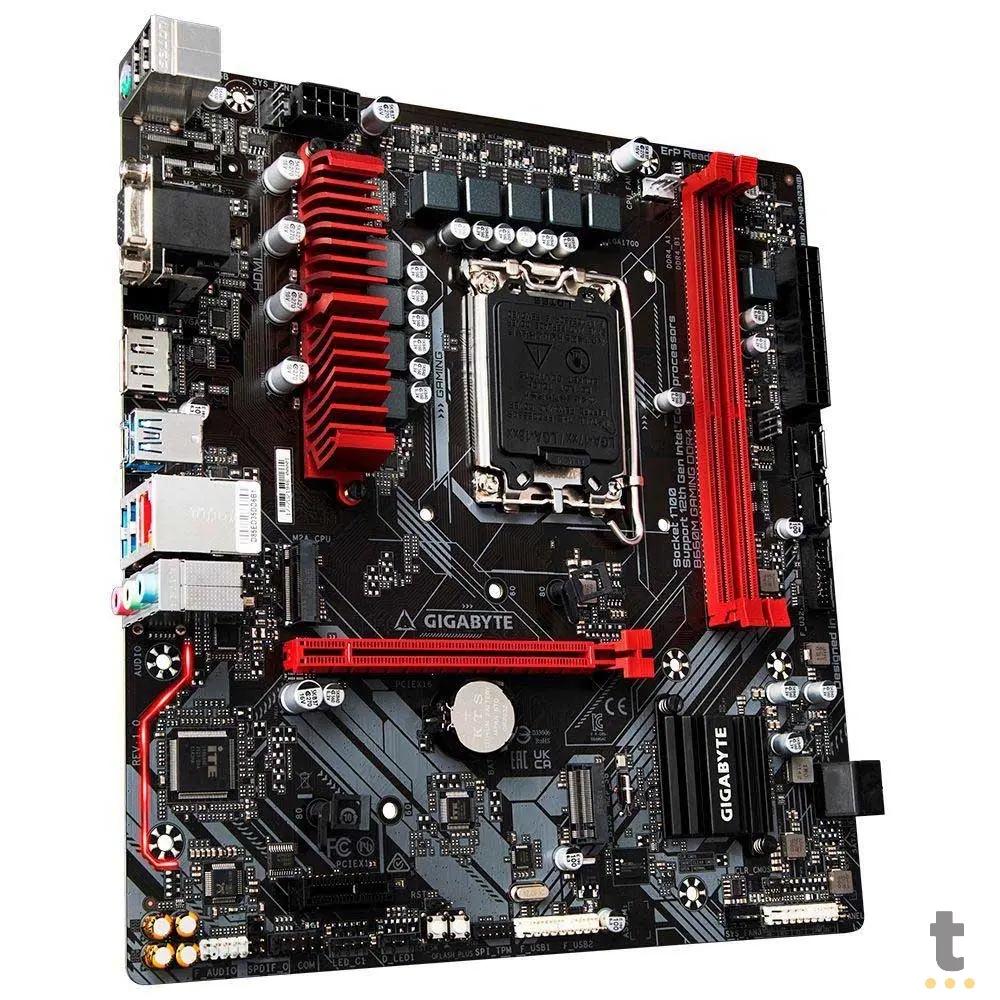 Placa Mae Gigabyte B660M Matx Lga 1700 Ddr4 Hdmi Displayport D-Sub M.2 NVME (12a Geração) Truedata