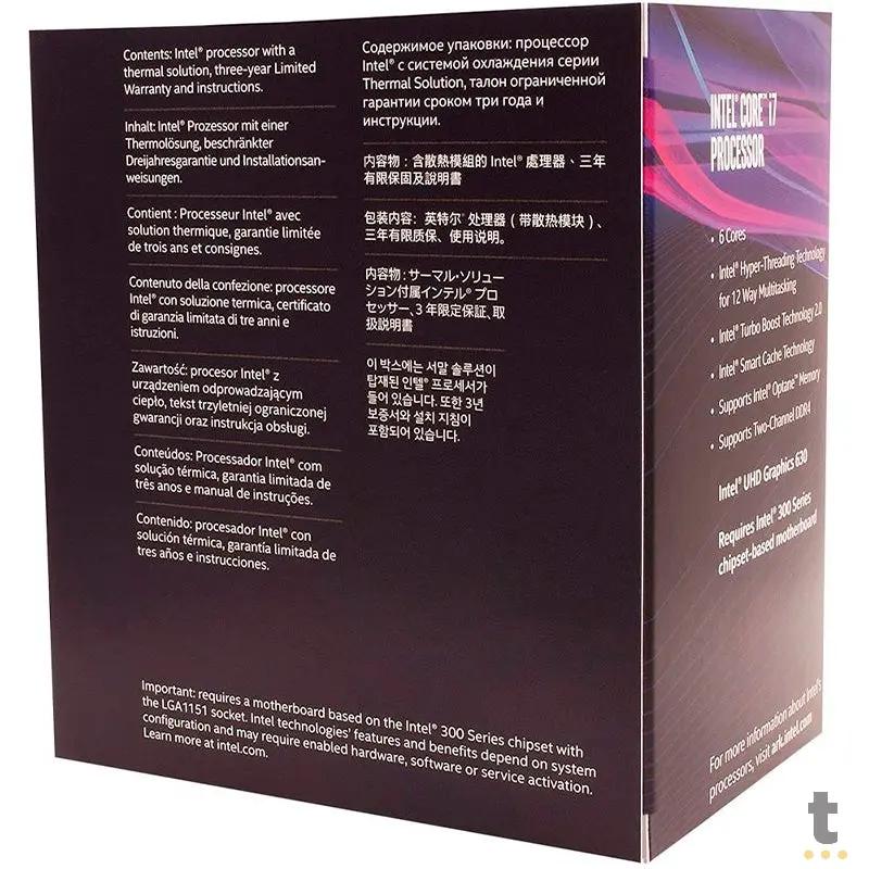 Processador Intel Core I7-8700 3.7ghz 12mb Lga 1151 - Bx80684i78700 Truedata