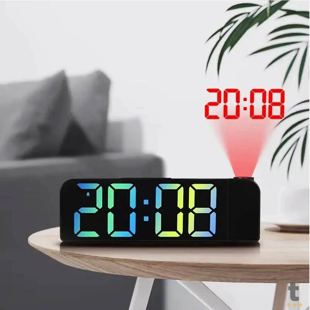 Relogio De Mesa Led Digital Lelong Led Color - LE-8138 Truedata