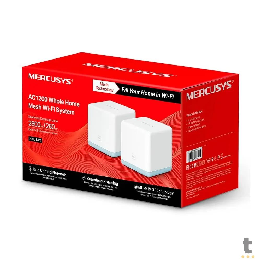 Roteador Wireless Mesh Dual Band Mercusys AC1200 - Halo S12 (Pack C/2) Truedata