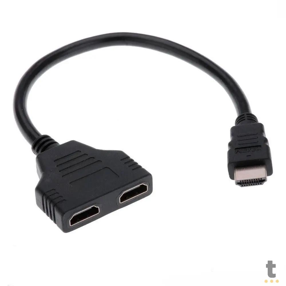 Splitter Adaptador 1 Hdmi Macho Para 2 Hdmi Femea - HDIX2 Truedata