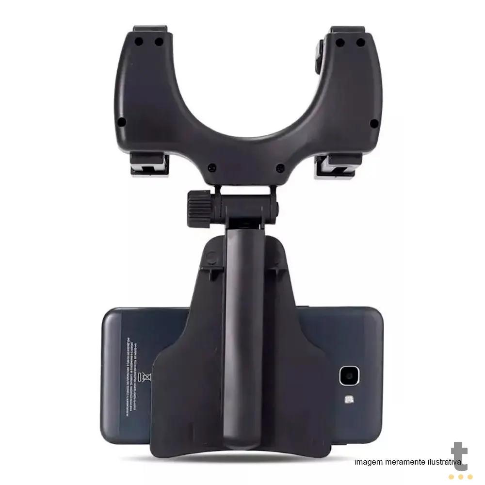 Suporte Veicular p/ Smartphone Knup p/ Espelho Retrovisor - KP-SP221 Truedata