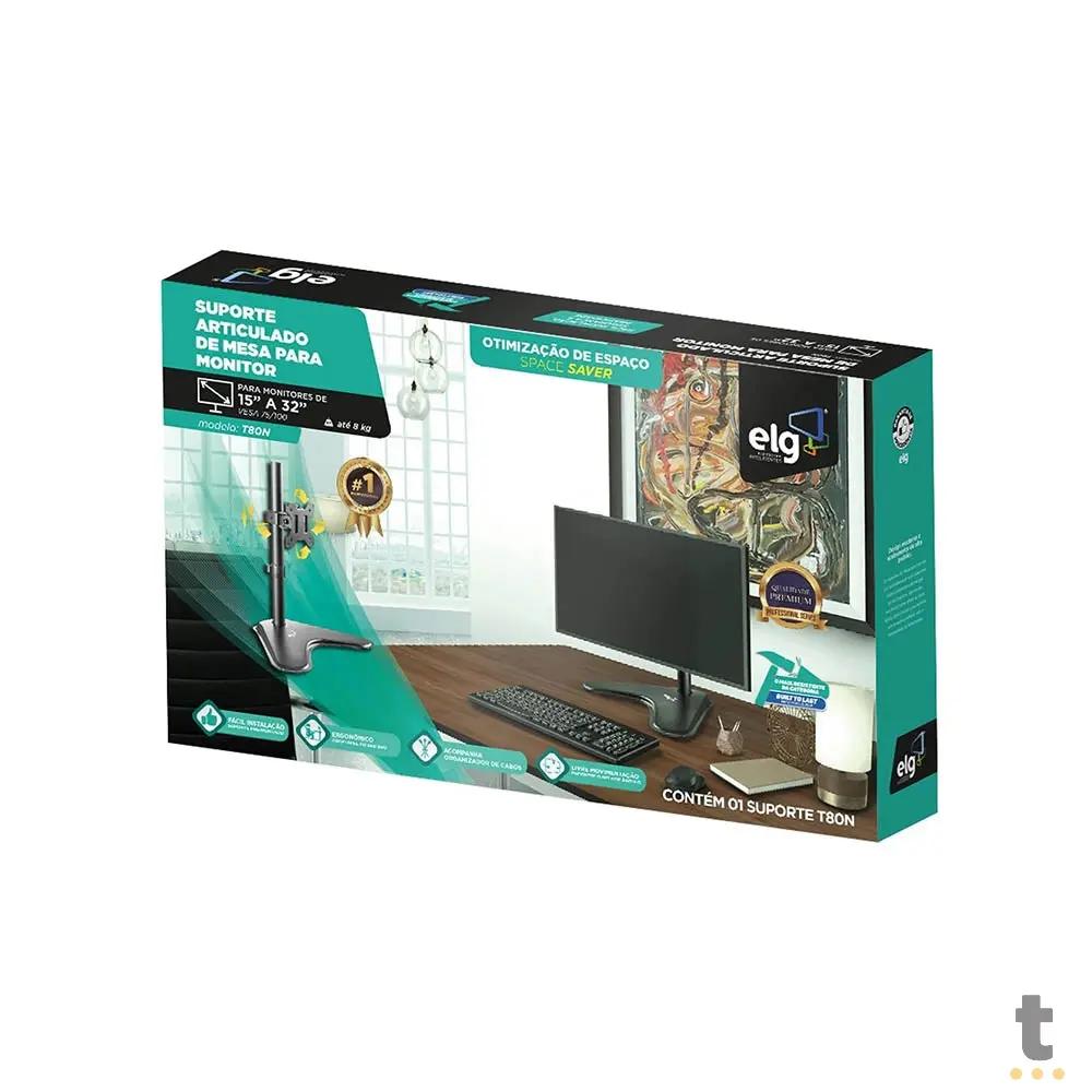 Suporte de Mesa Articulado Para Monitor ELG T80N 15" a 32" - 80840 Truedata