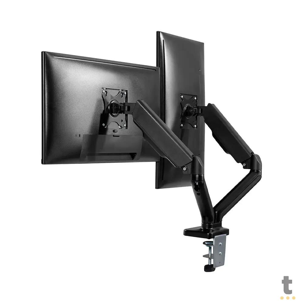 Suporte de Mesa Articulado a Gás para Dois Monitores Fortrek Fk441s 17" a 32" - 81032 Truedata