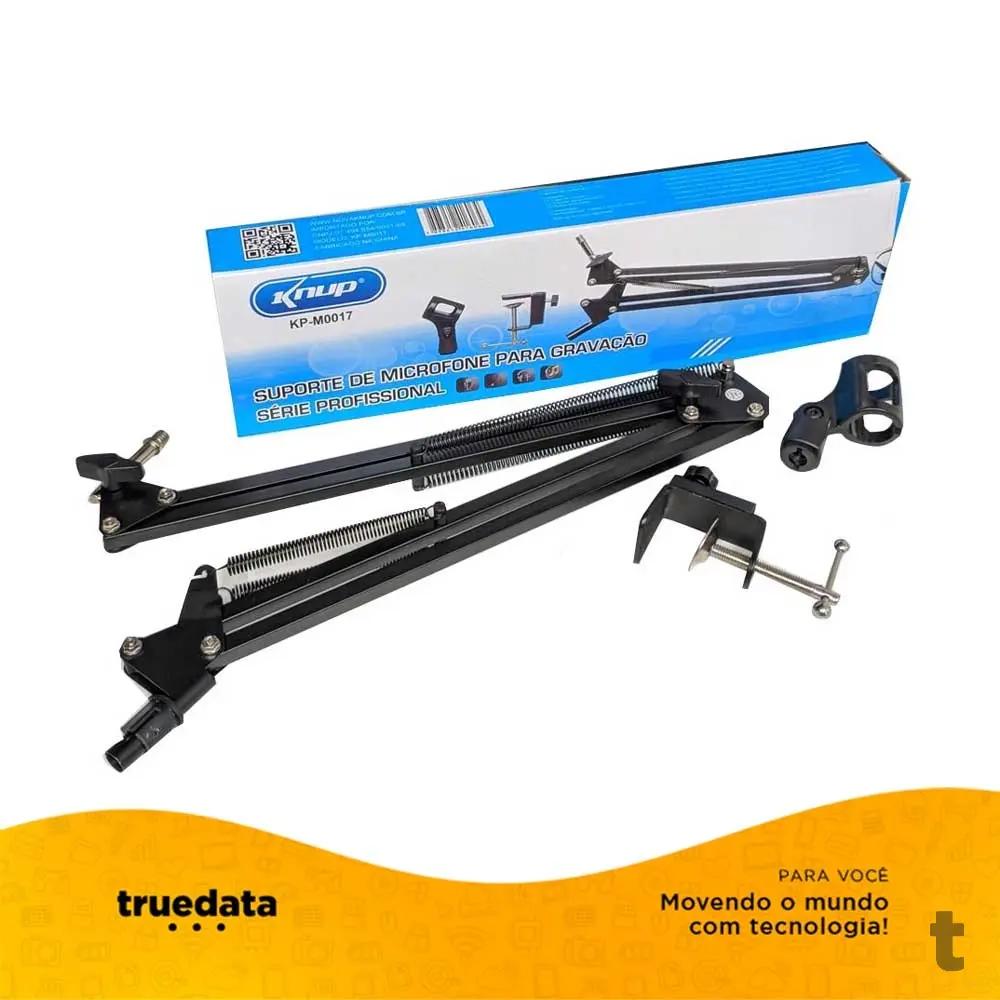 Suporte de Mesa para Microfone Profissional Knup - KP-M0017 Truedata