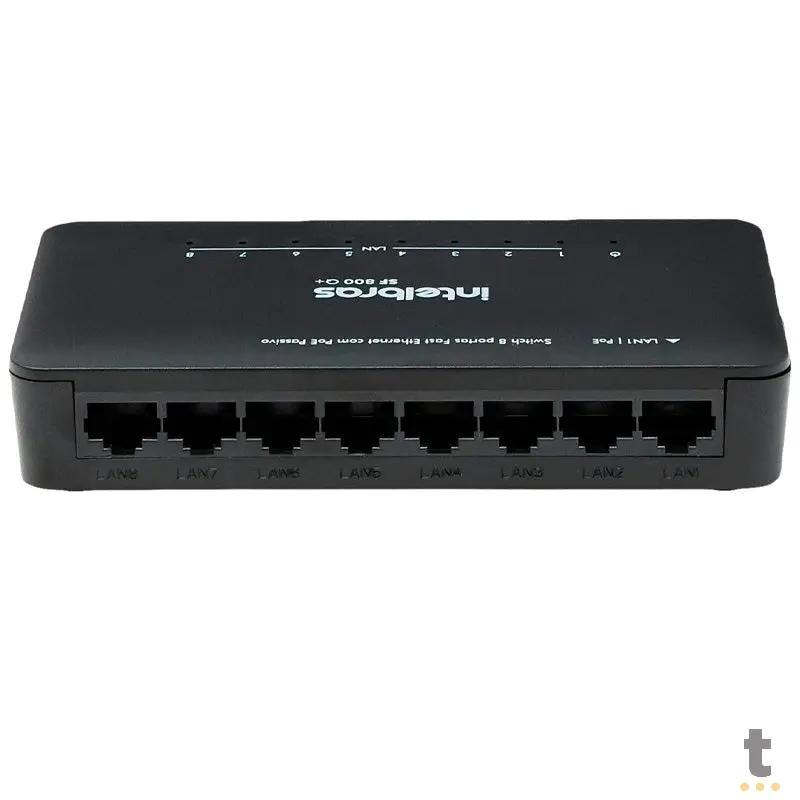 Switch 08 Portas Fast Ethernet 10/100 Mbps Intelbras Sf 800 Q+ - 4760020 Truedata