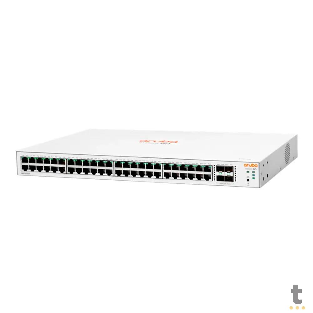 Switch 48 Portas HPE Aruba 1830 Gigabit 10/100/1000 + 4 Portas SFP Instant Gerenciavel - JL814A Truedata