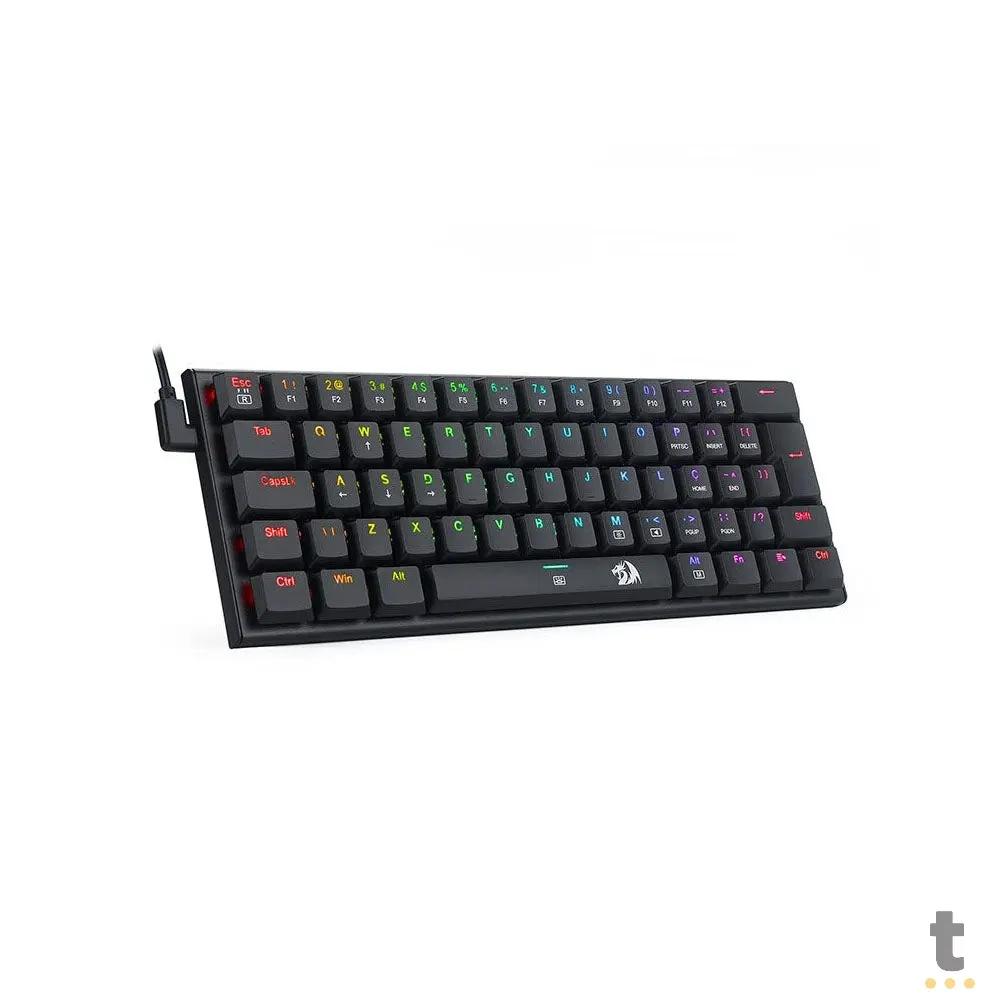 Teclado Gamer Mecânico Redragon Anivia RGB Switch Marrom Preto - K614-RGB (PT-BROWN) Truedata