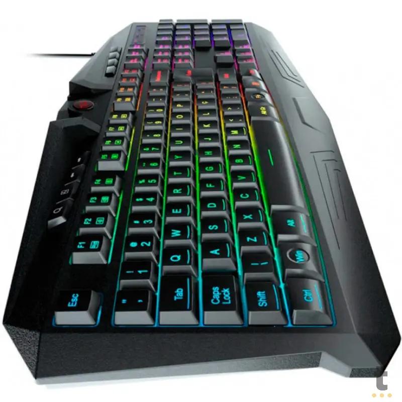 Teclado Gamer Redragon Harpe Preto C/ RGB - K503 RGB Truedata