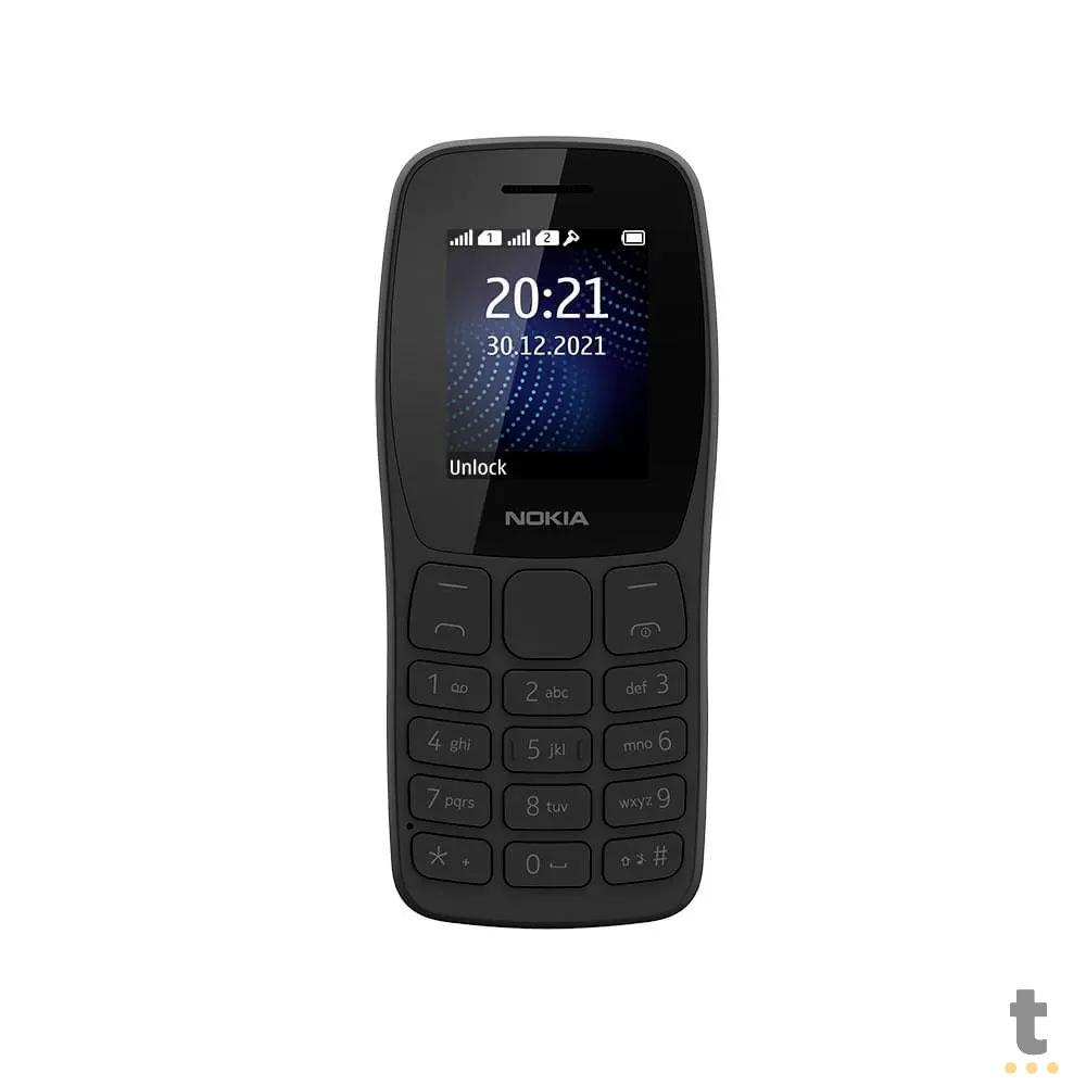 Telefone Celular Nokia 105 Dual Chip + Radio FM + Lanterna Preto - NK093 Truedata